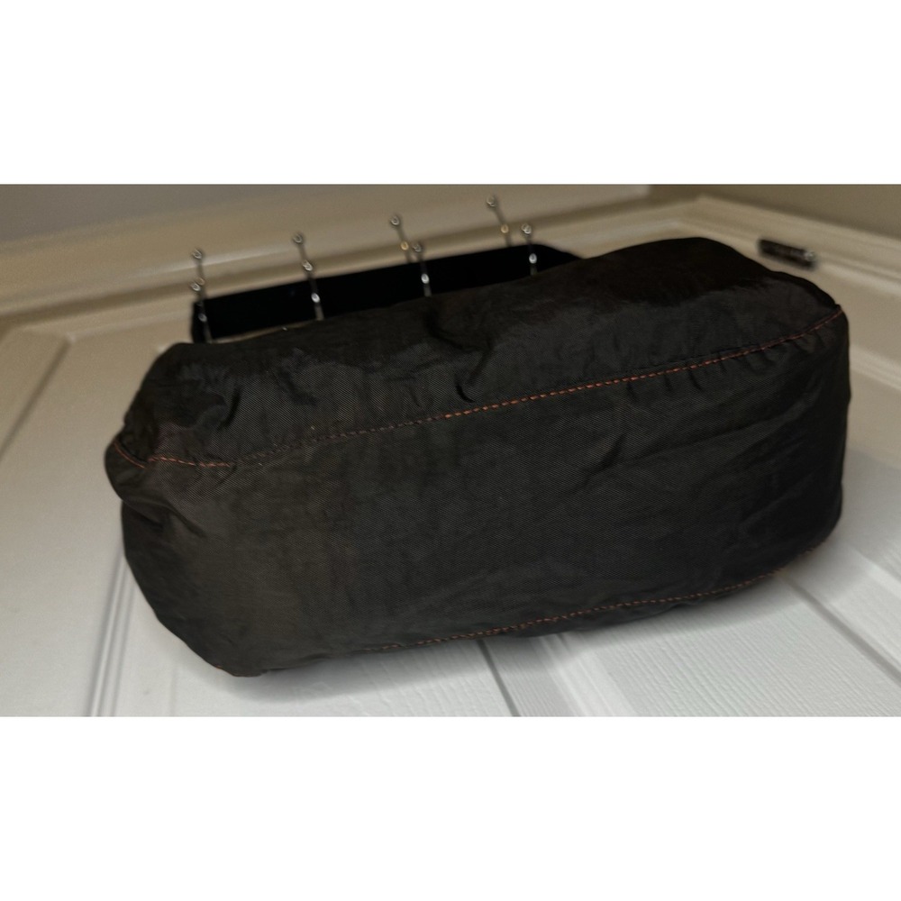 BAGGU Black Nylon Crescent Crossbody Bag Adjustable Logo Strap Zip Y2K - Picture 3 of 8